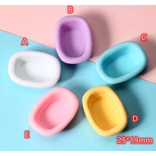 Cabochon 3D Bathtub 20pcs Colorful Pastel Kawaii Flat Back Resin Cabochons Scrapbooking DIY Jewelry Craft Decoration Accessories