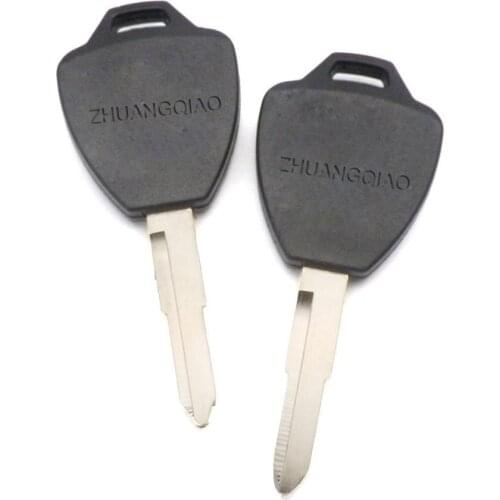 2Pcs Uncut Replacement Remote Ignition Key Transponder Blank Key for GY6 SCOOTER MOPED MOTORCYCLES