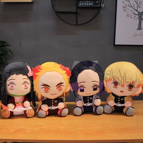 New Sale Hot Anime Demon Slayer 20/30Cm Simulation Figures Chlidren Plush Toys Super Soft Dolls Home Decor For Kids Gifts