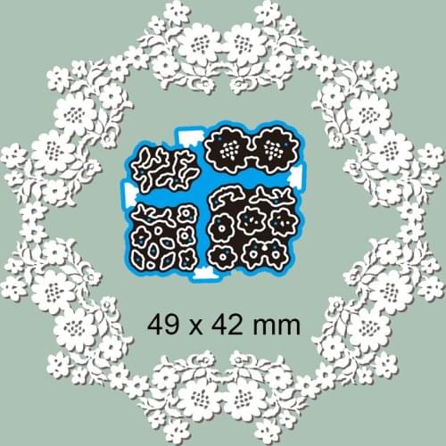 Metal Cutting Dies Flower New Scrapbook Paper Decoration Template Embossing DIY Paper Card Craft 49*42mm