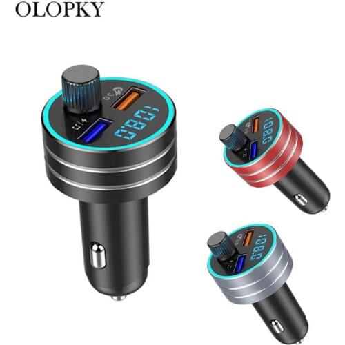 Multi-Function Car Charger QC3.0 Fast Charging Mp3 Music Player FM Transmitter Receiver Car Charger Card Lossless Music Player