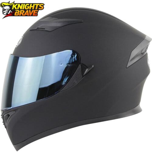 SOMAN Casco Moto Men Motorcycle Helmet Racing Modular Dual Lens Motocross Moto Helmet Full Face Helmets Capacete Casque Black