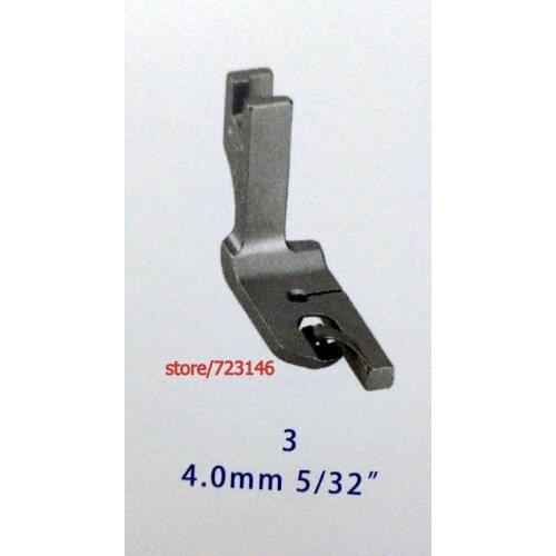 NO:3 4.0mm 5/32" 2pcs HIGH SHANK SCROLL HEMMER FEET FOOT SET for INDUSTRIAL Single Needle Sewing Machines singer juki pfaff