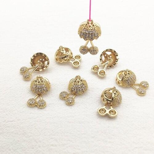 New Arrival!26x13mm 50pcs Cubic Zirconia Hot Balloon Charm for Handmade Necklace/Earring DIY Parts,Jewelry Findings & Components