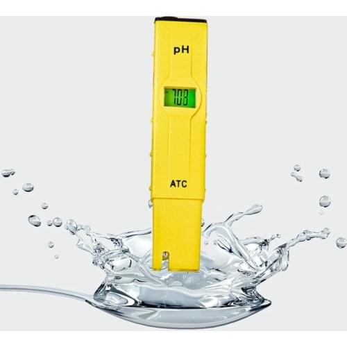 PH Tester Pen Portable PH Meter Yellow PH Test Pen Temperature Automatic Compensation Industrial High-Precision PH Tester