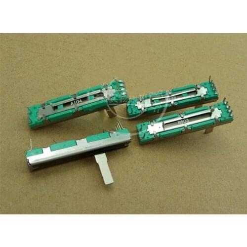 45MM Potentiometer B10K B20K B50K B100K Original Potentiometer mixer fader B10K 45MM B10KX2 B20K*2 B50K*2