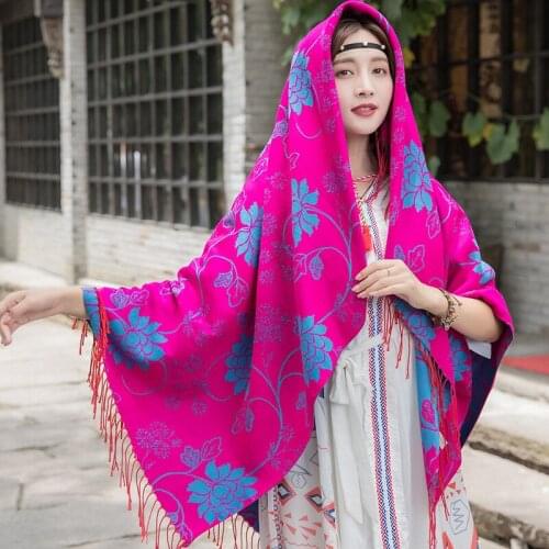 Travel Big Square Scarf Shawl Thickened Cloak Autumn Outer Shawl Summer Office Foulard Women Scarves For Ladies Luxury Brand