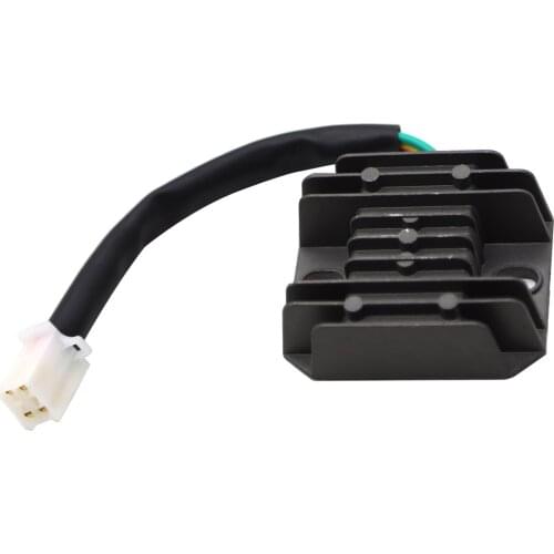 12V Voltage Regulator Rectifier 4 Wires for GY6 125cc 150cc ATV Dirt Bike Go Kart Moped and Scooter