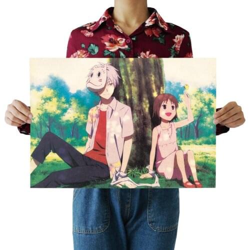 Japanese anime World Draw Retro Kraft Paper Adornment Movie Posters Vintage Poster Home Decoration Wall Sticker