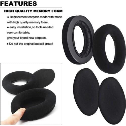 Replacement Memory Foam Ear Pads Cushions for Sennheiser HD545 HD565 HD580 HD600 HD650 Headphones Velour Best Price 4.19