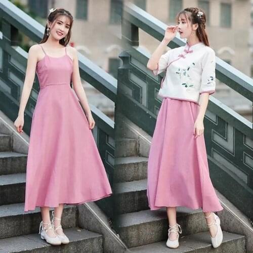 Women Oriental Elegant Hanfu Traditional Chinese Style Fairy Princess Dress Embroidery Folk Retro Stage Festival Costumes Outfit