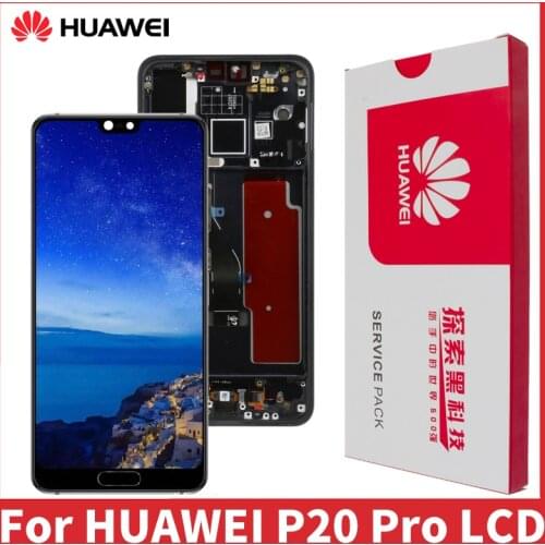 100% Original 6.1'' AMOLED Display for Huawei P20 Pro LCD Touch Screen Digitizer Assembly CLT-L09 CLT-L29 CLT-AL01 Repair Parts