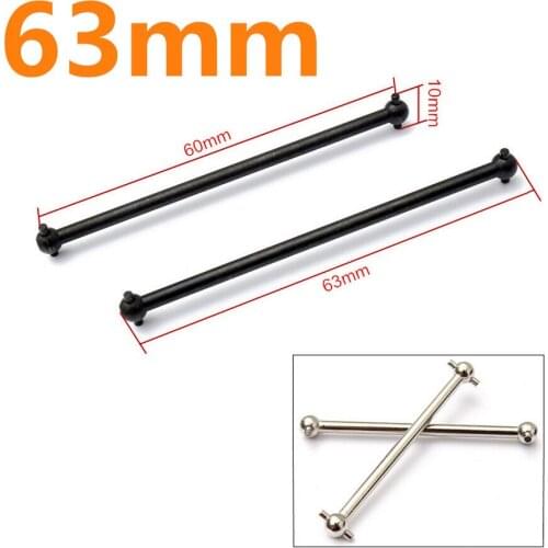 08061 HSP 1/10 MONSTER 2Pcs Dogbone 63mm Metal Spare Parts For Racing RC Car Nitro Power Off Road Truck 94188