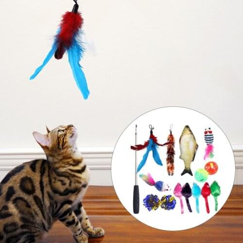 15Pcs/Set Mice Toys Safe Lifelike Metal Pet Funny Interactive Playing Toys for Playing