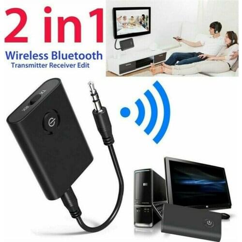 2 In 1 Wireless Bluetooth 4.0 Transmitter Receiver Audio 3.5mm Jack AUX Adapter 2in1 Bluetooth Audio Transmitter Receiver