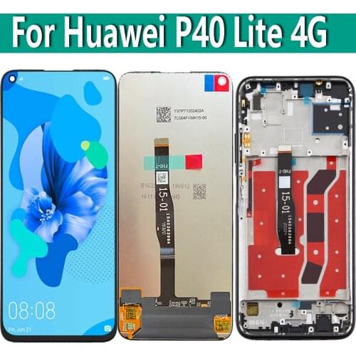 6.4" For Huawei P40 Lite P40lite 4G JNY-L21A JNY-L01A LCD Display With Frame Screen Touch Digitizer Assembly Replacement Parts