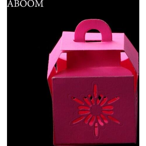 ABOOM Hot Box Die Cut Metal Carbon Steel Embossing Craft Mold Gift Package Paper Decoration Stencil Folder Metal Cutting Dies