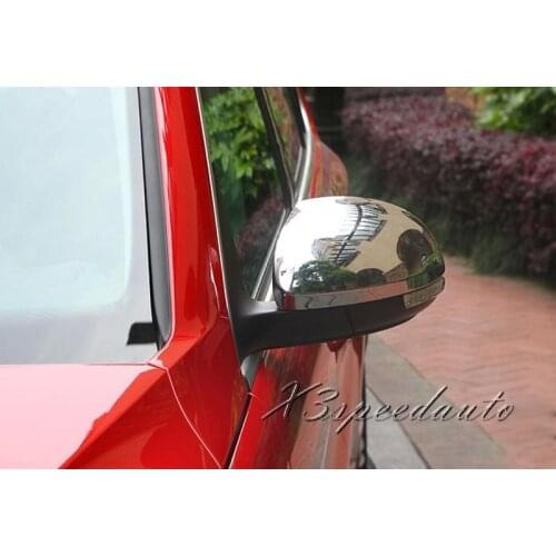 Free Shipping Chromed Side Door Mirror Cover Trim For Volkswagen Tiguan 2012 2013