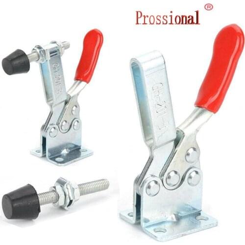 2/4 pcs Holding Capacity 220lbs(100Kg) Quick Release Vertical Type GH-201b Horizontal Toggle Clamp Hand Tool Set
