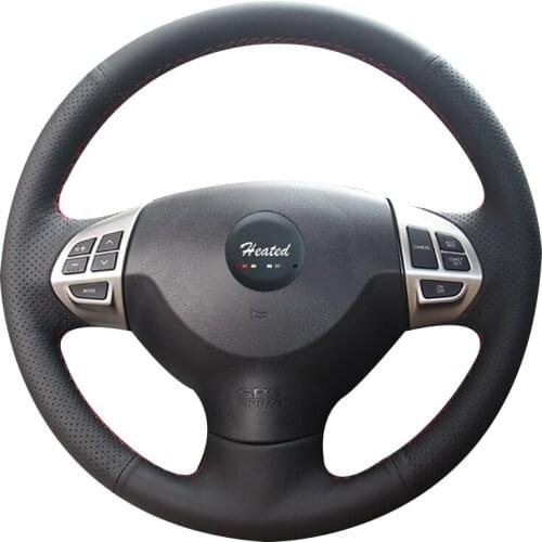 Steering Wheel Cover for Mitsubishi Lancer EX 10 Lancer X Outlander ASX Colt Pajero Sport Braid on the steering wheel