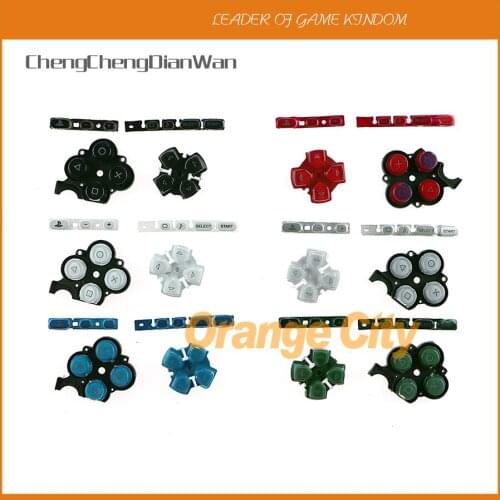 ChengChengDianWan 50sets colorful 3 in 1 full set buttons left right keypad+volume cable for psp3000