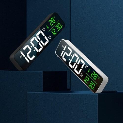 Digital Alarm Clock Watch For Table Digital Electronic USB Desktop Clock Bedroom Decor With Temperature LED Display despertador
