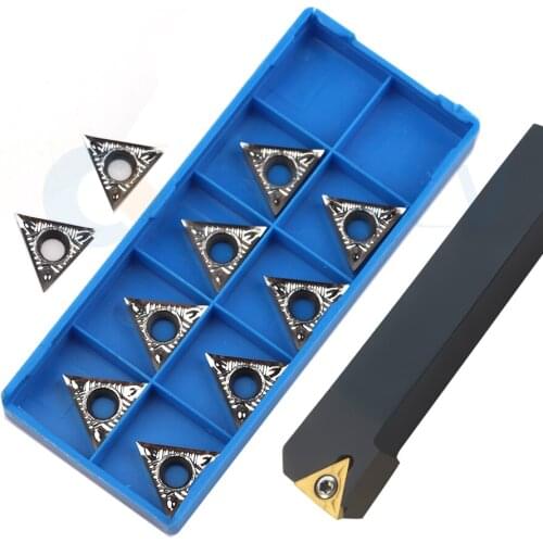 STFCR1616H16 STFCR/STFCL 2020 2525 CNC Lathe Machine External Turning Tools Holder +10Pcs TCMT16T3 Carbide Insert Robust Durable