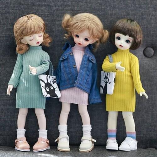 D03-P150 children handmade toy 1/6 BJD.SD Doll Accessories doll clothes Turtleneck bottoming sweater 1pcs