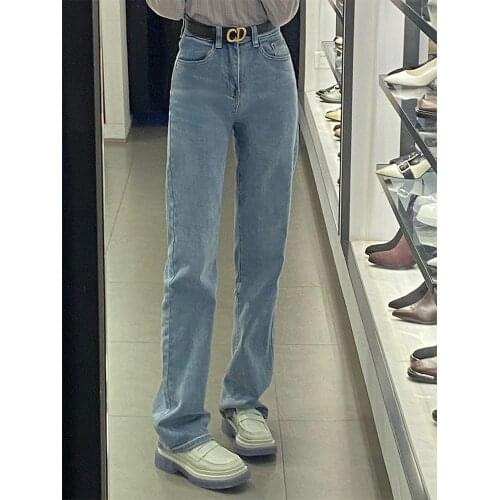 Women Jeans Streetwear Straight Vintage Jeans Woman Fashion Denim High Waist Pants High Waist BF Oversize Trousers Korean Chic