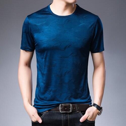 Purple Dresses Large Sizes Summer Mens Fashion 2020 Trends Products White Silk T Shirts For Mens Blue Tops Plain TShirts For Men