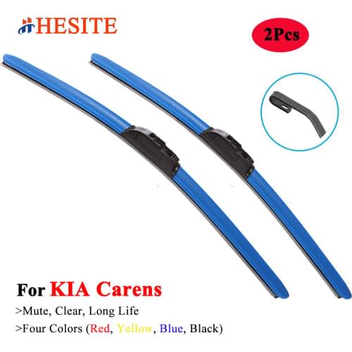 HESITE Colorful Windshield Wipers For KIA Carens Accessorie 2005 2007 2008 2009 2013 2014 2015 2016 2017 2Pcs Hybrid Wiper Blade
