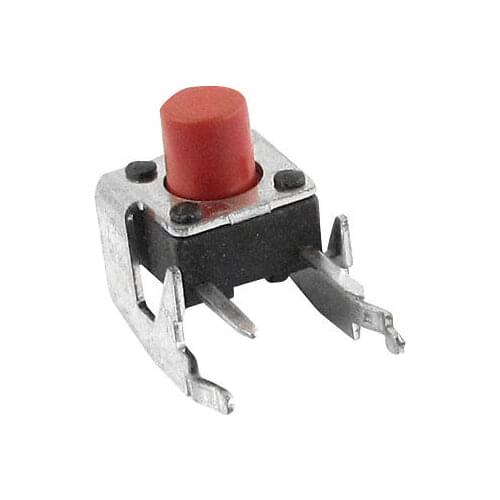 Red Push Button 6x6mm Square Right Angle Tactile Switch