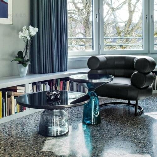 Creative Small Apartment Dormitory Coffee Table Nordic Bedroom Villa Round Console Table Cloakroom Clothing Store Bedside Tables