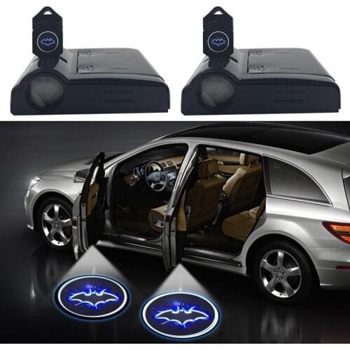 2Pcs Wireless Led Car Door Opening Warning Welcome Laser Projector Logo Ghost Shadow Lights For Seat Leon Ibiza Alhambra Exeo