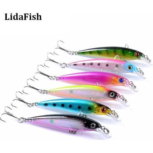 LIDAFISH Brand Minnow Fishing Lures Hard Bait 7.7cm 4.6g Bass Pike Lure Plastic Artificial Baits For Fishing Tackle Crankbait
