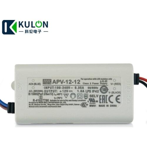 Meanwell 12V 12W Fans driver Power supply High Speed Fans for cob led grow light chip DIY cree led grow light diy aquarium light