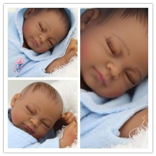 11 inch Mini silicon reborn babies full body Lifelike Reborn Dolls White Skin Babies Doll Full Vinyl body for kids birthday gif