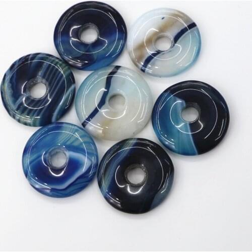 Fashion Jewelry Natural Agates Safety Buckle Pendant Necklace Amulet Lady Her Sweater Chain Collar De Piedras Naturales Mujer