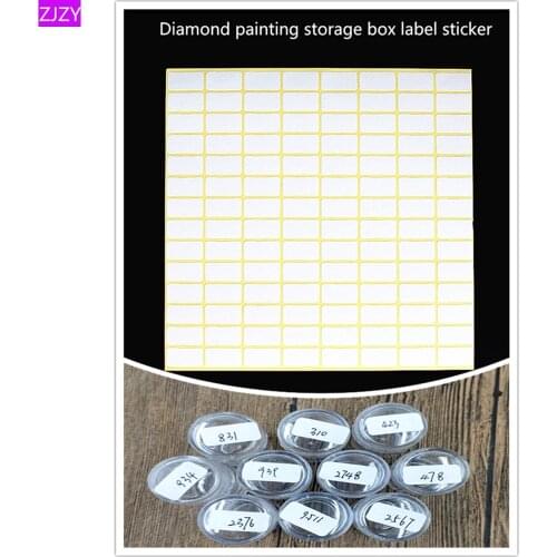 Diamond Painting Accessories Storage Box Label Sticker 5/10/15 Sheets Diamond Classification Storage Label Sticker LY873