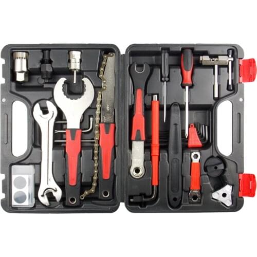 32PCS Bicycle Repair Tools Kit MTB Wrench Sockets Tools Kit Bike Chain Breaker Tools SetBicycle Repair Hand Tools Set With Box