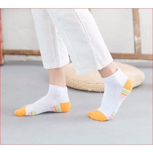 All-cotton net socks pure cotton sports womens socks leisure sports womens boat socks