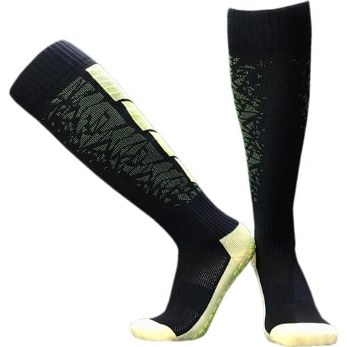 Adult Long Tube Rubber Granule Non-Slip Socks Mens Towel Thick-Soled Football Sports Socks Basketball Running Training Socks