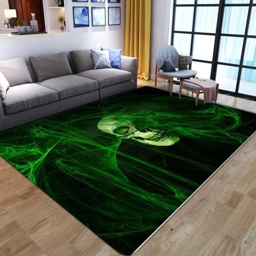 New Halloween Doormats Horror Skulls 3D Printedd Rug Flannel kitchen Mat Nordic Home Decor Large Carpets for Living Room Bedroom