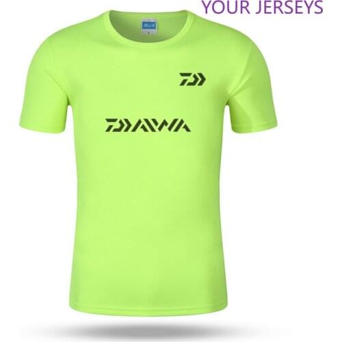 Fishing Clothing Short Sleeve DAWA 2020 Men Fishing Shirt Quick-dry Breathable Anti-UV Sun Protection Fishing Clothes DAIWA