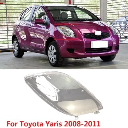 CAPQX For Toyota Yaris 2008 2009 2010 2011 Front Headlamp Lamp cover Headlight Glass Lens Lampshade Shade Shell Cover