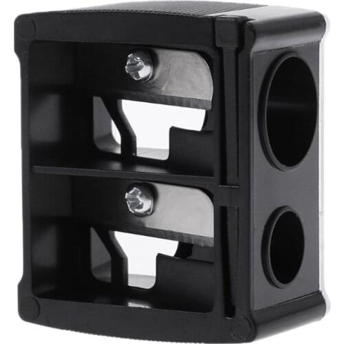 2 Holes Cosmetic Pencil Sharpener for Eyebrow Lip Liner Eyeliner Pen Tool 667D