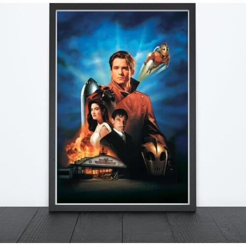 The Rocketeer (1991) Poster American period Superhero Film Wall Decor Retro Cinema Bill Campbell Alan Arkin Print Gift