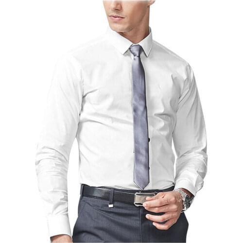 Shenrun Men Shirts Custom Made Long Sleeve Tailor Made Business Shirt For Man Tailored Wedding White Blue Green Black Red Violet