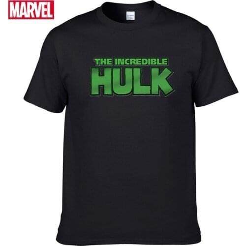 Marvel The Avengers Hulk T-shirt Comfortable Breathable 100% cotton Fashion clothes for teens Summer Tops mens clothes #157
