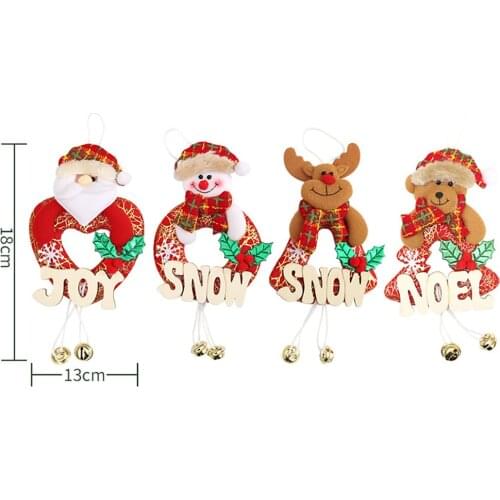 Santa Claus/Snowman/Elk Doll Xmas Tree Ornaments Noel Christmas Decorations for Home Decoaration Dropship